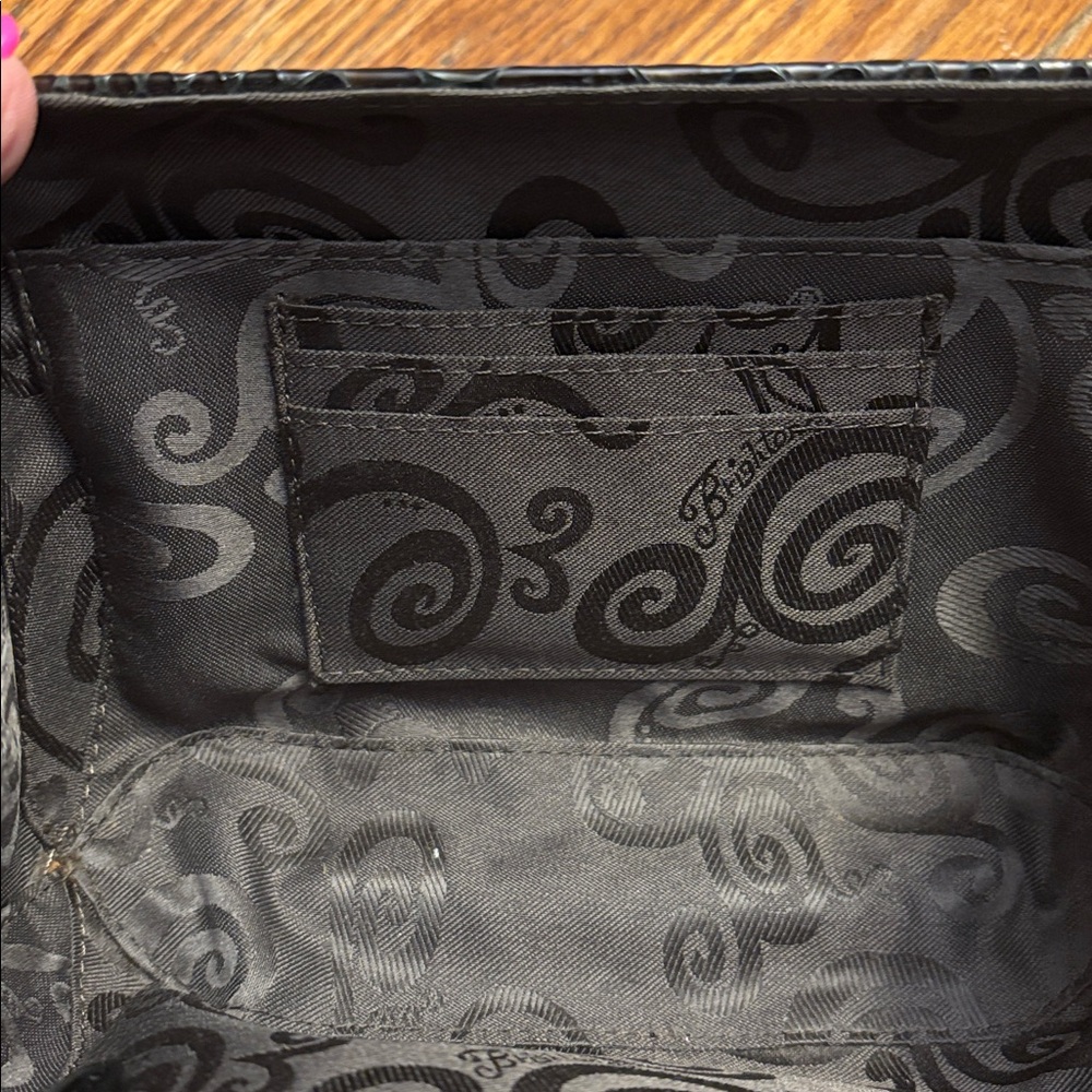 Brighton Luminesce Black Glossy Python Jeweled Me… - image 8